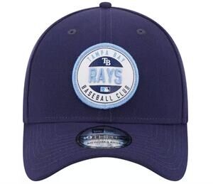 New Era Tampa Bay Rays 39Thirty Stretch Fit Hat Navy M/L